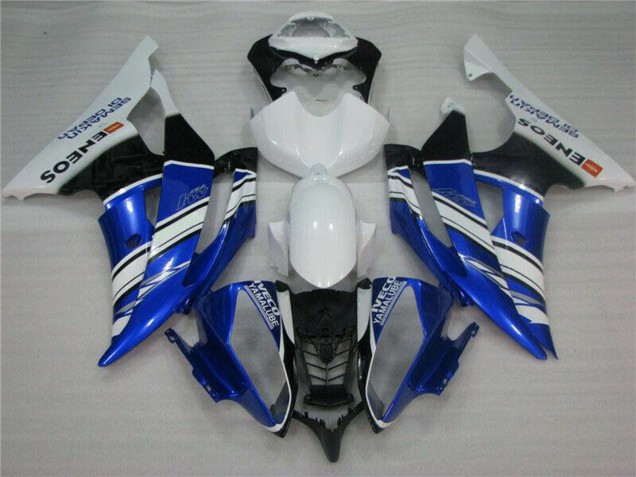 2008-2016 Yamaha YZF R6 Motorcycle Fairings - White Blue Black ENEOS Semakin Didepan Australia