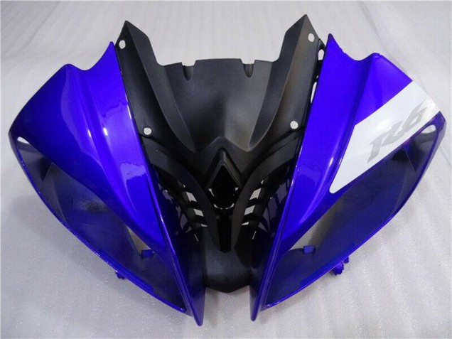 2008-2016 Yamaha YZF R6 Motorcycle Fairings - White Blue Matte Black Australia