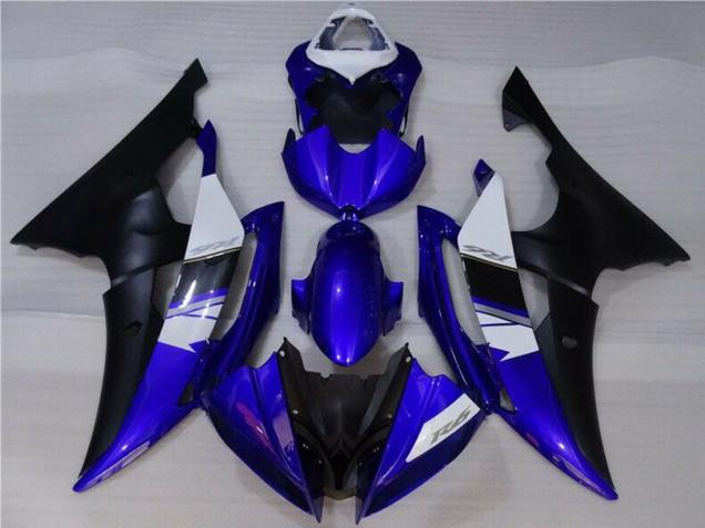 2008-2016 Yamaha YZF R6 Motorcycle Fairings - White Blue Matte Black Australia