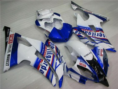 Affordable 2008-2016 Yamaha YZF R6 Motorcycle Fairings - White Blue Red Sterilgarda Volvo Fimer Yamalube Australia
