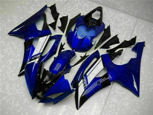 2008-2016 Yamaha YZF R6 Motorcycle Fairings - Blue White Australia