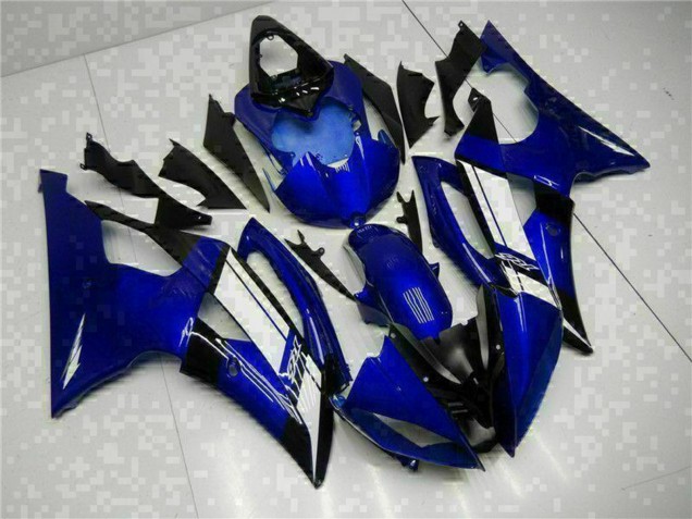 2008-2016 Yamaha YZF R6 Motorcycle Fairings - Blue White Australia