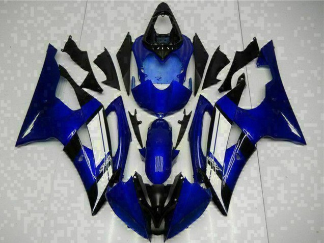 2008-2016 Yamaha YZF R6 Motorcycle Fairings - Blue White Australia