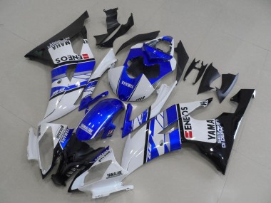 Affordable 2008-2016 Yamaha YZF R6 Motorcycle Fairings - White Blue Glossy Black ENEOS Yamalube Australia