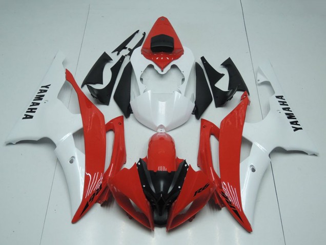 2008-2016 Yamaha YZF R6 Motorcycle Fairings - White Red Australia