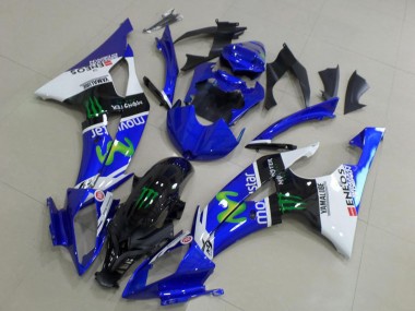 Affordable 2008-2016 Yamaha YZF R6 Motorcycle Fairings - White Blue Glossy Black Green Monster MoviStar Australia