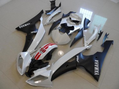 Affordable 2008-2016 Yamaha YZF R6 Bike Fairings - White Red Matte Black Australia
