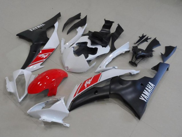 2008-2016 Yamaha YZF R6 Motorcycle Fairing Kits - White Red Matte Black Australia