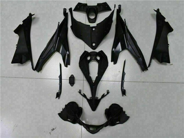 2009-2011 Kawasaki EX650 Motorcycle Fairings - Matte Black Red Stripe Australia