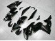 2009-2011 Kawasaki EX650 Motorcycle Fairings - Glossy Black White Decal Australia