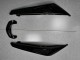 2009-2011 Kawasaki EX650 Motorcycle Fairings - Glossy Black White Decal Australia