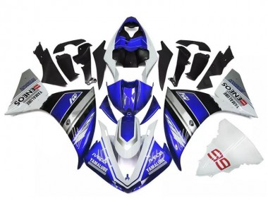 Affordable 2009-2011 Yamaha YZF R1 Motorcycle Fairings - White Blue Black Yamalube ENEOS M1 Australia