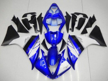 Affordable 2009-2011 Yamaha YZF R1 Motorcycle Fairings - Blue White Matte Black Australia
