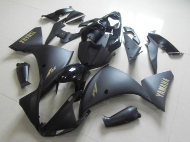 Affordable 2009-2011 Yamaha YZF R1 Motorcycle Fairings - Glossy Black Matte Black Gold Decals Australia
