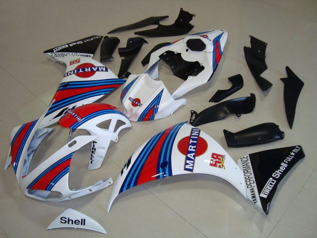 2009-2011 Yamaha YZF R1 Motorcycle Fairings - White Blue Red Black Martini Australia