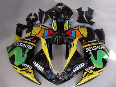 Affordable 2009-2011 Yamaha YZF R1 Motorcycle Fairings - Rossi MoviStar Australia