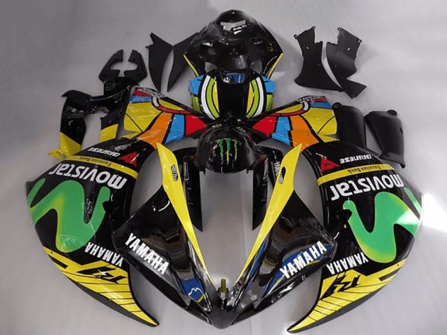 2009-2011 Yamaha YZF R1 Motorcycle Fairings - Rossi MoviStar Australia