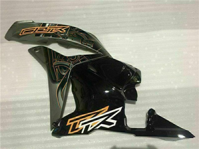 2009-2012 Honda CBR600RR Motorcycle Fairings - White Orange Glossy Black Australia