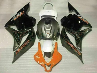Affordable 2009-2012 Honda CBR600RR Motorcycle Fairings - White Orange Glossy Black Australia