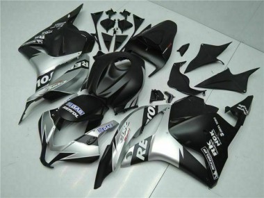 Affordable 2009-2012 Honda CBR600RR Motorcycle Fairings - Silver Matte Black Repsol Australia