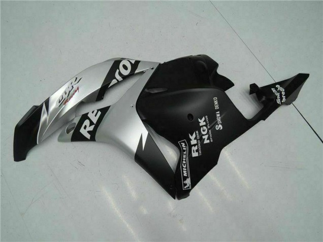 2009-2012 Honda CBR600RR Motorcycle Fairings - Silver Matte Black Repsol Australia