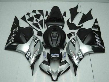 Affordable 2009-2012 Honda CBR600RR Motorcycle Fairings - Silver Matte Black Repsol Australia