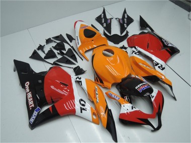 Affordable 2009-2012 Honda CBR600RR Full Motorcycle Fairing Kits - Orange White Red Glossy Black Repsol Australia