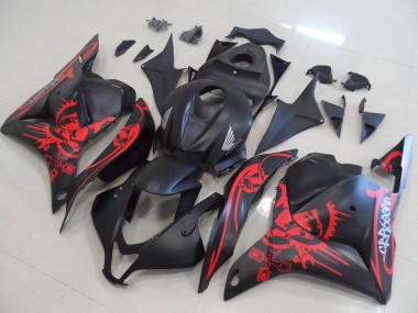 Affordable 2009-2012 Honda CBR600RR Motorcycle Fairings - Matte Black Red Skull Australia