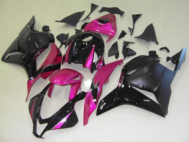 2009-2012 Honda CBR600RR Motorcycle Fairings - Pink Glossy Black Matte Black Australia