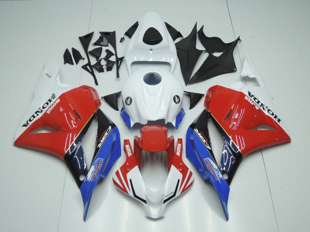 2009-2012 Honda CBR600RR Motorcycle Fairings - White Red Blue Glossy Black Motul Australia