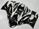 2009-2012 Kawasaki ZX6R Motorcycle Fairings - Glossy Black White Ninja Australia