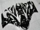 2009-2012 Kawasaki ZX6R Motorcycle Fairings - Glossy Black White Ninja Australia