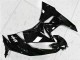 2009-2012 Kawasaki ZX6R Motorcycle Fairings - Glossy Black White Ninja Australia