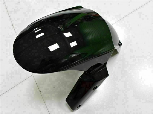 2009-2012 Kawasaki ZX6R Motorcycle Fairings - Glossy Black White Ninja Australia