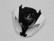 2009-2012 Kawasaki ZX6R Motorcycle Fairings - Glossy Black White Australia