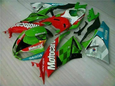 Affordable 2009-2012 Kawasaki ZX6R Motorcycle Fairings - Green White Red Black Blue Motocard Australia