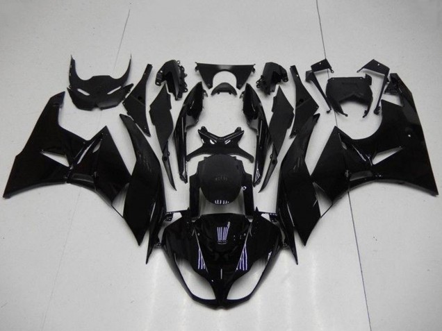2009-2012 Kawasaki ZX6R Motorcycle Fairings - Glossy Black Australia