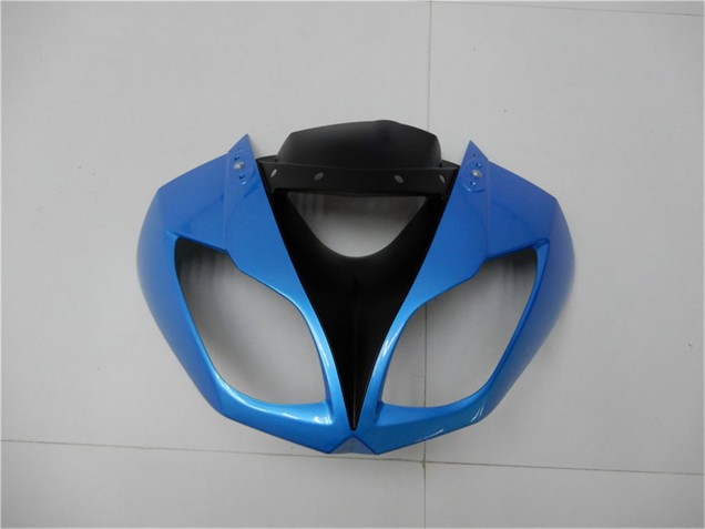 2009-2012 Kawasaki ZX6R Motorcycle Fairings - Light Blue Glossy Black Australia