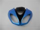 2009-2012 Kawasaki ZX6R Motorcycle Fairings - Light Blue Glossy Black Australia