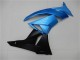 2009-2012 Kawasaki ZX6R Motorcycle Fairings - Light Blue Glossy Black Australia