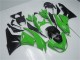 2009-2012 Kawasaki ZX6R Motorcycle Fairing Kits - Green Glossy Black Australia