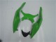 2009-2012 Kawasaki ZX6R Motorcycle Fairing Kits - Green Glossy Black Australia