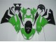 2009-2012 Kawasaki ZX6R Motorcycle Fairing Kits - Green Glossy Black Australia