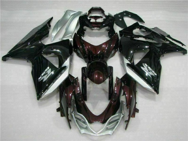 2009-2016 Suzuki GSXR 1000 Motorcycle Fairings - Glossy Black Silver White Australia