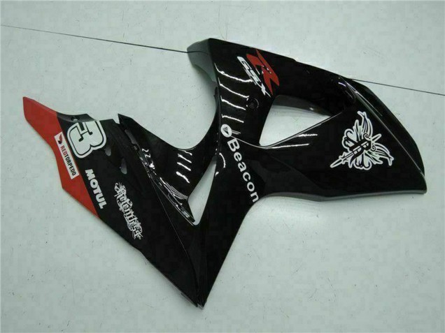 2009-2016 Suzuki GSXR 1000 Motorcycle Fairings - Glossy Black Red Beacon Motul Australia