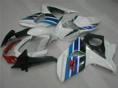 Affordable 2009-2016 Suzuki GSXR 1000 Full Motorcycle Fairings - White Blue Black Australia
