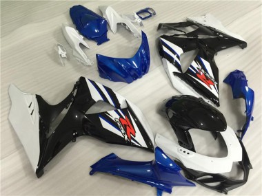 Affordable 2009-2016 Suzuki GSXR 1000 Full Motorcycle Fairing Kits - White Blue Black Australia