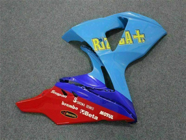 2009-2016 Suzuki GSXR 1000 Motorcycle Fairings - Blue Yellow Rizla 19 Red Australia