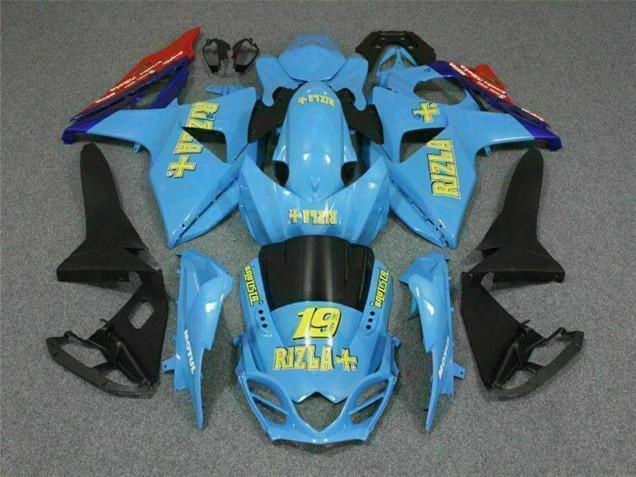 2009-2016 Suzuki GSXR 1000 Motorcycle Fairings - Blue Yellow Rizla 19 Red Australia