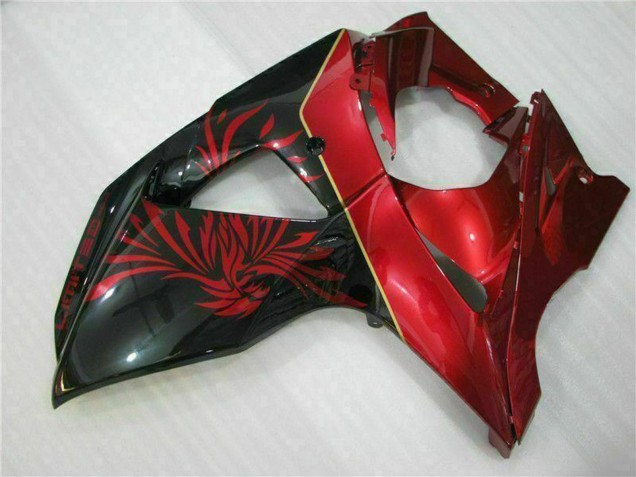 2009-2016 Suzuki GSXR 1000 Motorcycle Fairings - Red Glossy Black Australia